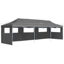 VidaXL Vouwtent Pop-up Met 5 Zijwanden 3x9 M Antraciet -Tuin & Buiten a31142f402e04e3d9204efb9b61308da