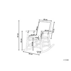 Beliani Schommelstoel FRIGOLE - Lichte Houtkleur Bamboehout -Tuin & Buiten a7bf54dc45014ffa925159eb79e7307a
