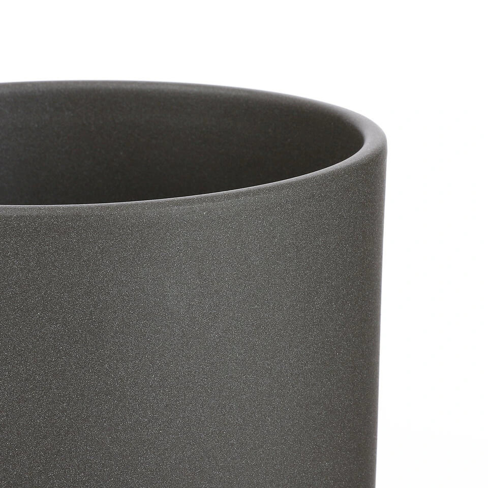 Mica Decorations Era Bloempot - H31 X Ø32,5 Cm - Donkergrijs 4 Mica Decorations Era Bloempot - H31 X Ø32,5 Cm - Donkergrijs - Afbeelding 2
