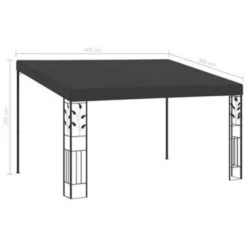 VidaXL Wandprieel 4x3x2,5 M Antraciet 7 VidaXL Wandprieel 4x3x2,5 M Antraciet -Tuin & Buiten ad0c79587d4f4c2c9f33837b063ecc4b