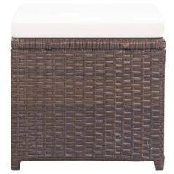 VidaXL Tuinkrukken 2 St Met Kussens Poly Rattan Bruin 8 VidaXL Tuinkrukken 2 St Met Kussens Poly Rattan Bruin -Tuin & Buiten b54e593c68bd4bf78604c6977f847d48