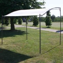 VidaXL Prieel Stof Crèmewit -Tuin & Buiten b61cc56433e04abab2cf2789bbadf6e7