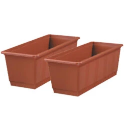 Geli Plantenbak - Terracotta - Rechthoekig - 40 X 17,5 X 14,5 Cm -Tuin & Buiten bd685624a6414fb981a4612aeb61e737