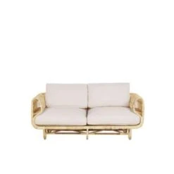 Beliani DOLCEDO Loungeset - Natuurlijk Rotan - 3-delig -Tuin & Buiten c60c7f82370d4c93adf2a10da5067738