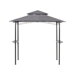 Beliani Tuinpaviljoen NARO - Grijs Staal -Tuin & Buiten c90a9eb7d72047169d70a1e7c5f8f1f0