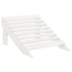 VidaXL Tuinstoel Met Hocker Hout Wit -Tuin & Buiten c9bbe3dc0f914f5fbb52e0b5ab217003