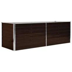 VidaXL Plantenbak Verhoogd 240x80x77 Cm Gegalvaniseerd Staal Bruin 7 VidaXL Plantenbak Verhoogd 240x80x77 Cm Gegalvaniseerd Staal Bruin -Tuin & Buiten cb5e3e9bf02541c3b0ba1cc1299ff57a