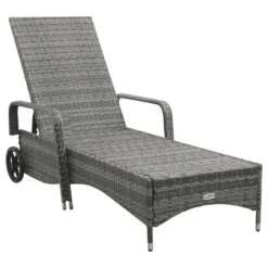 VidaXL Ligbed Met Wielen Poly Rattan Antraciet -Tuin & Buiten cc86a0ee04f14a49bd926a6c6742a12a