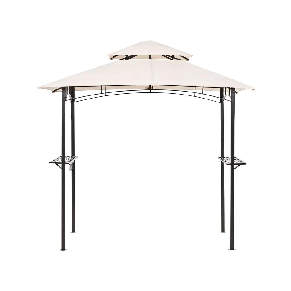 Beliani Tuinpaviljoen NARO - Beige Staal 5 Beliani Tuinpaviljoen NARO - Beige Staal - Afbeelding 3