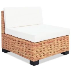 VidaXL Loungeset Natuurlijk Rattan 14-delig -Tuin & Buiten d84e21f233d84ae3b1b34f5dea56d3ee
