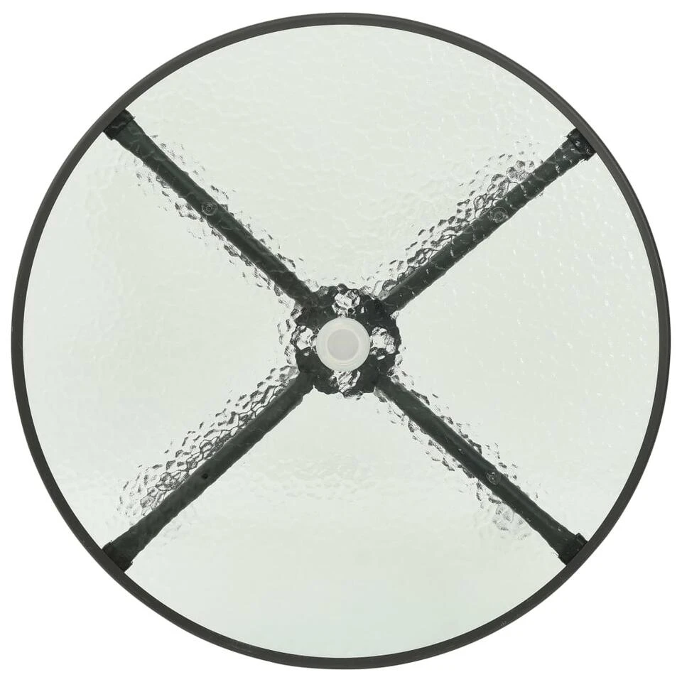 VidaXL Bistrotafel Ø80x71 Cm Staal Antracietkleurig 5 VidaXL Bistrotafel Ø80x71 Cm Staal Antracietkleurig - Afbeelding 3