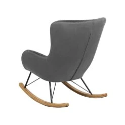 Beliani Schommelstoel ELLAN - Grijs Fluweel 9 Beliani Schommelstoel ELLAN - Grijs Fluweel -Tuin & Buiten e07b31a65adf4d83a55cacac2584e01f