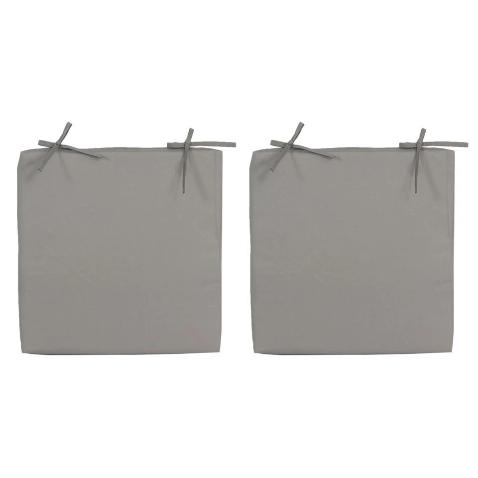 Anna's Collection Bank-sier Kussen - Grijs - 40 X 40 Cm 4 Anna's Collection Bank-sier Kussen - Grijs - 40 X 40 Cm - Afbeelding 2