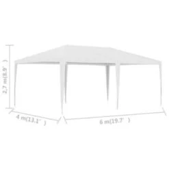 VidaXL Partytent 4x6 M Wit -Tuin & Buiten e35a0b87fb1b4451a8217c5977e9d968