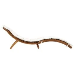 VidaXL Ligbed Met Kussen Massief Acaciahout Crème 7 VidaXL Ligbed Met Kussen Massief Acaciahout Crème -Tuin & Buiten e7328210581d46aba2c55fcaeced2e0f