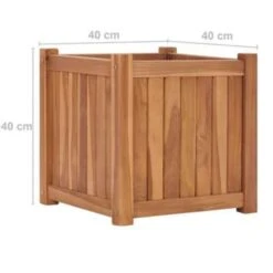 VidaXL Plantenbak Verhoogd 40x40x40 Cm Massief Teakhout -Tuin & Buiten eb09451aafc9483c929cb8d57d2c42a2