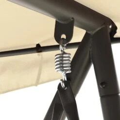 VidaXL Schommelbank Voor Buiten Met Luifel Zandwit 9 VidaXL Schommelbank Voor Buiten Met Luifel Zandwit -Tuin & Buiten eb1cf812b7244768b501c01febec0c2d