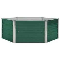 VidaXL Plantenbak Verhoogd 129x129x46 Cm Gegalvaniseerd Staal Groen -Tuin & Buiten f5aeaf84c15b457ba7c516609cf8e36d