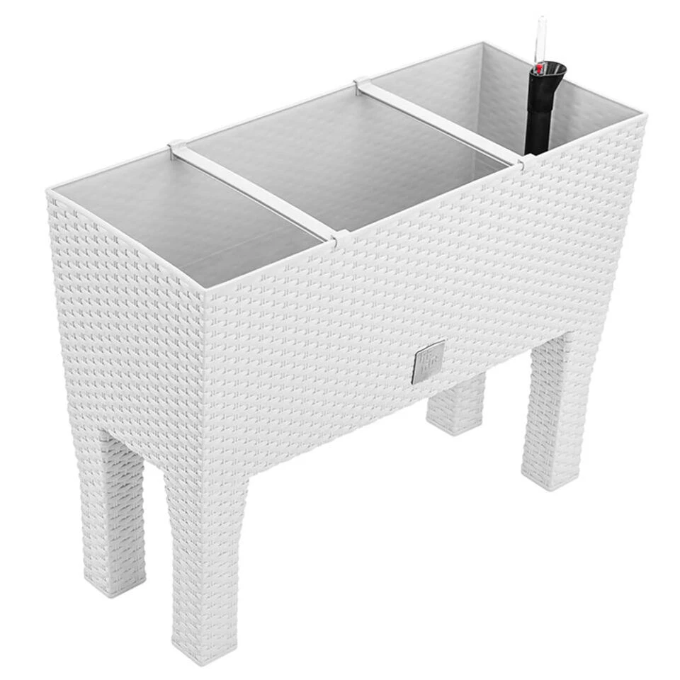 Prosperplast Plantenbak Rato - Wit - Op Pootjes - 60 X 25 X 46 Cm 4 Prosperplast Plantenbak Rato - Wit - Op Pootjes - 60 X 25 X 46 Cm - Afbeelding 2