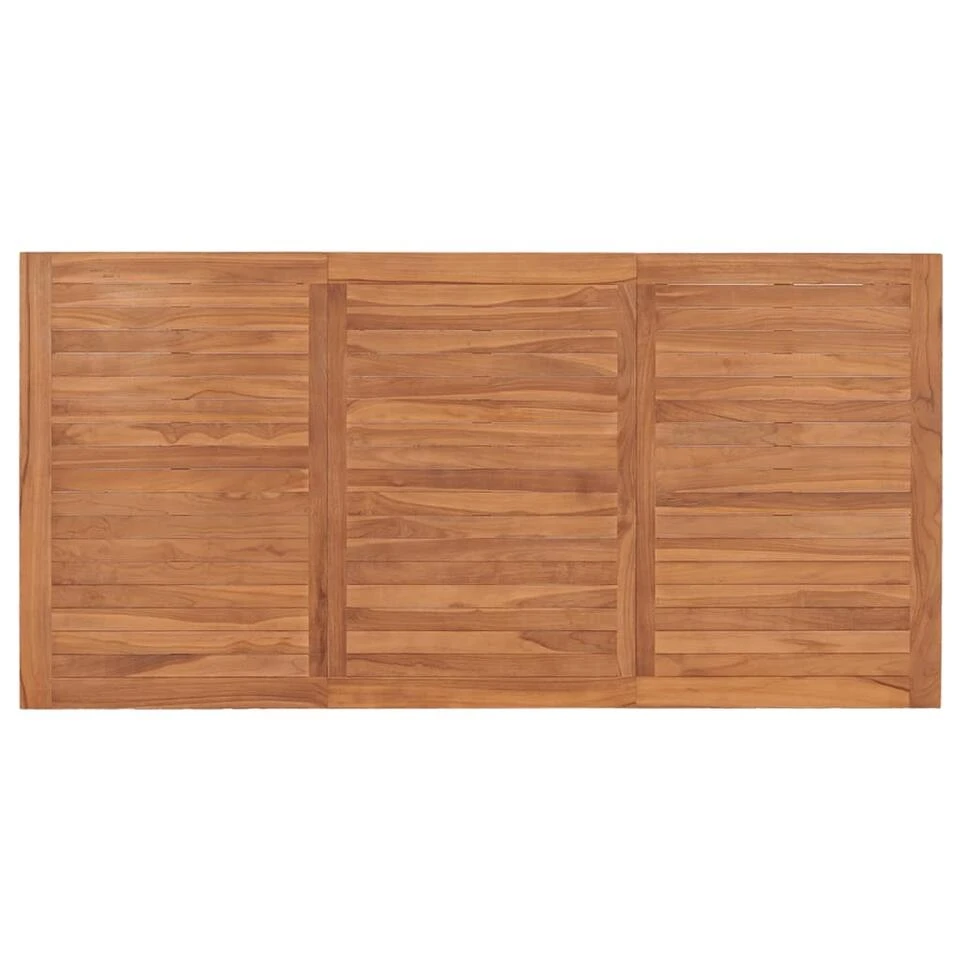 VidaXL Tafel Batavia 200x100x75 Cm Massief Teakhout 5 VidaXL Tafel Batavia 200x100x75 Cm Massief Teakhout - Afbeelding 3