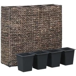VidaXL Plantenbak Verhoogd Met 4 Potten Waterhyacint Bruin 7 VidaXL Plantenbak Verhoogd Met 4 Potten Waterhyacint Bruin -Tuin & Buiten fc7c6e65682e4b6d9f5a4bcc97b2d3b8