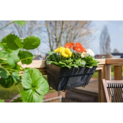 Steege Plantenbak - Gerecycled Kunststof - Zwart - 55 X 17 Cm -Tuin & Buiten fde83b5e72de4f70ae7acc5ad9d8cf45