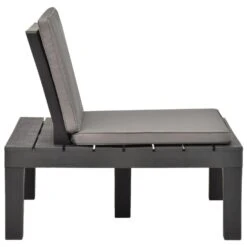 VidaXL Loungestoel Met Kussen Kunststof Antraciet 8 VidaXL Loungestoel Met Kussen Kunststof Antraciet -Tuin & Buiten fee6670b31c54c3c87cc2497a5e19a58