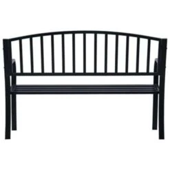 VidaXL Banken 125 Cm Staal Zwart 8 VidaXL Banken 125 Cm Staal Zwart -Tuin & Buiten ff220b383806412b984c1325e9a663e2